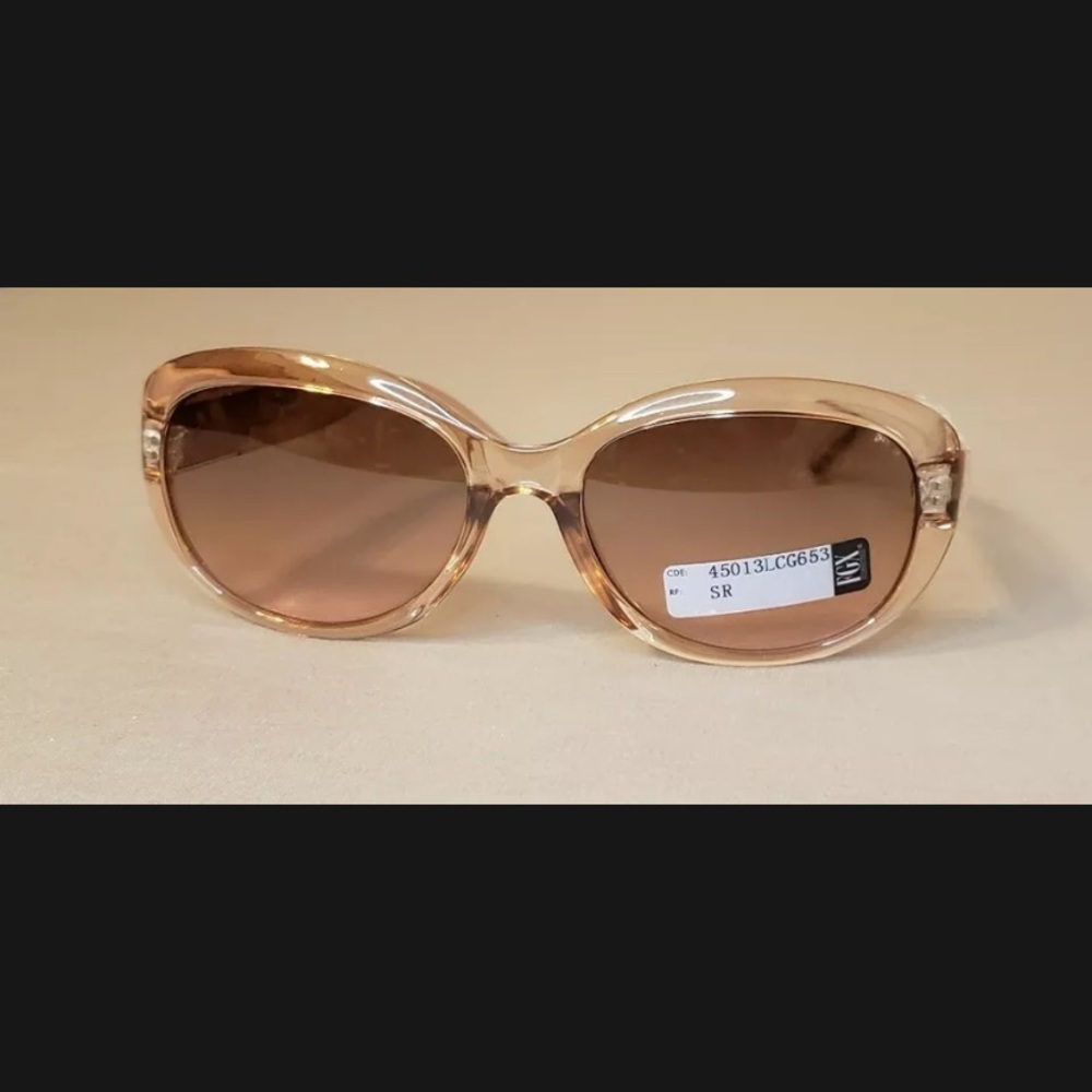 Sunglasses With Rhinestone Accents On Temples